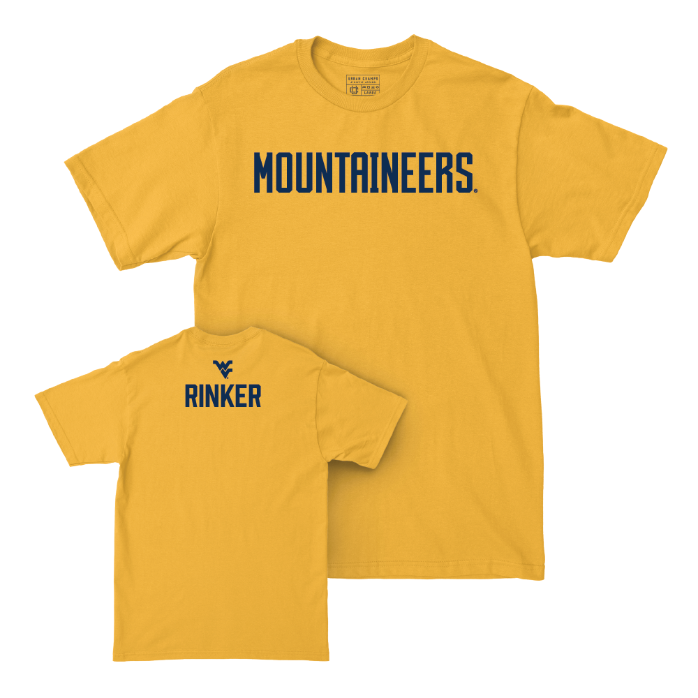 WVU Women's Track & Field Gold Mountaineers Tee  - Eva Rinker