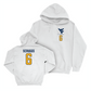 WVU Football White Logo Hoodie   - Jordan Scruggs
