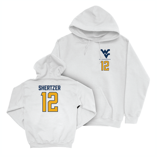 WVU Women's Soccer White Logo Hoodie   - Olivia Shertzer