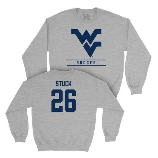 WVU Women's Soccer Sport Grey Classic Crew   - Hannah Stuck