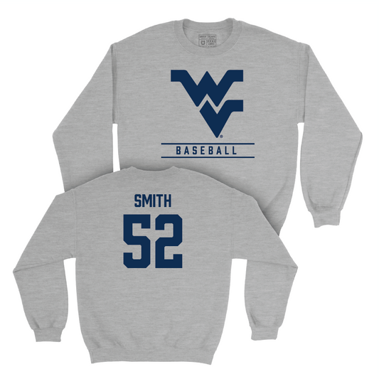 WVU Baseball Sport Grey Classic Crew  - Aidan Smith