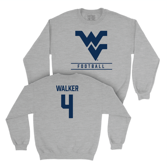 WVU Football Sport Grey Classic Crew   - Jordan Walker