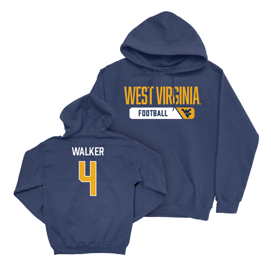 WVU Football Navy Staple Hoodie   - Jordan Walker