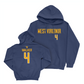 WVU Football Navy Wordmark Hoodie   - Jordan Walker