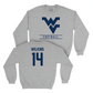 WVU Football Sport Grey Classic Crew   - Khalil Wilkins