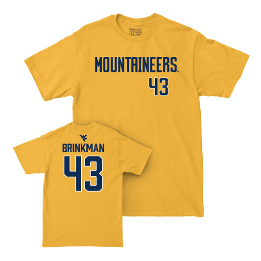 WVU Football Gold Mountaineers Tee - Austin Brinkman Youth Small