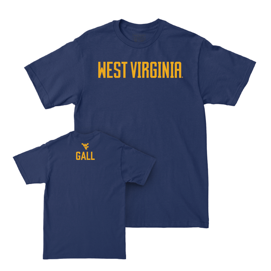 WVU Women's Rowing Navy Wordmark Tee - Anna Gall Youth Small