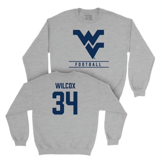 WVU Football Sport Grey Classic Crew - Avery Wilcox Youth Small