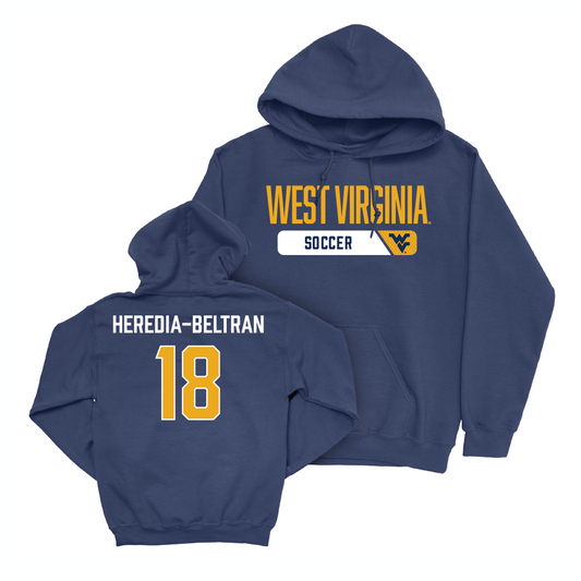 WVU Women's Soccer Navy Staple Hoodie - Dilary Heredia-Beltran