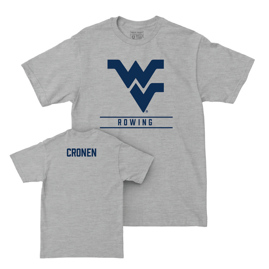 WVU Women's Rowing Sport Grey Classic Tee - Grace Cronen Youth Small