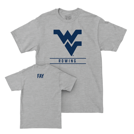 WVU Women's Rowing Sport Grey Classic Tee - Grace Fay Youth Small