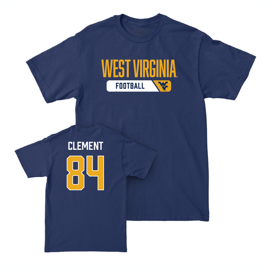 WVU Football Navy Staple Tee - Hudson Clement Youth Small