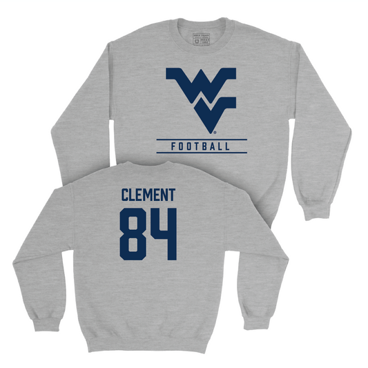 WVU Football Sport Grey Classic Crew - Hudson Clement Youth Small