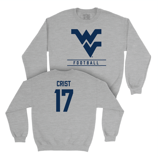 WVU Football Sport Grey Classic Crew - Jackson Crist Youth Small