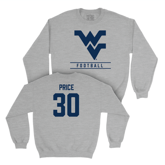 WVU Football Sport Grey Classic Crew - Judah Price Youth Small