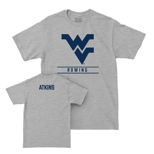 WVU Women's Rowing Sport Grey Classic Tee - Laurna Atkins Youth Small