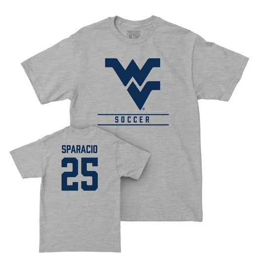 WVU Women's Soccer Sport Grey Classic Tee - Leah Sparacio Youth Small