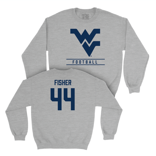 WVU Football Sport Grey Classic Crew - Oryend Fisher Youth Small