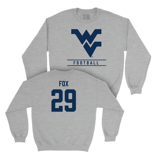 WVU Football Sport Grey Classic Crew - Preston Fox Youth Small