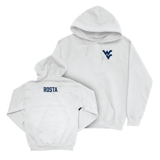 WVU Women's Rowing White Logo Hoodie - Ryleigh Rosta Youth Small