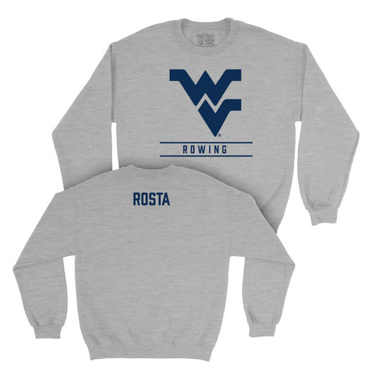 WVU Women's Rowing Sport Grey Classic Crew - Ryleigh Rosta Youth Small