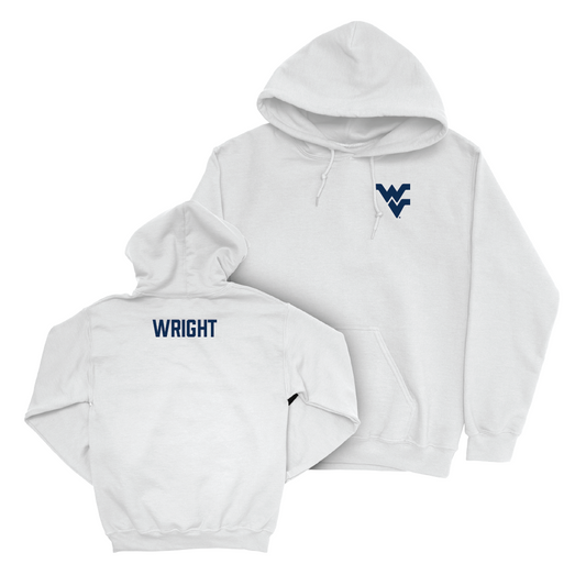 WVU Women's Track & Field White Logo Hoodie - Sada Wright Youth Small