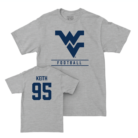 WVU Football Sport Grey Classic Tee - Zachariah Keith Youth Small