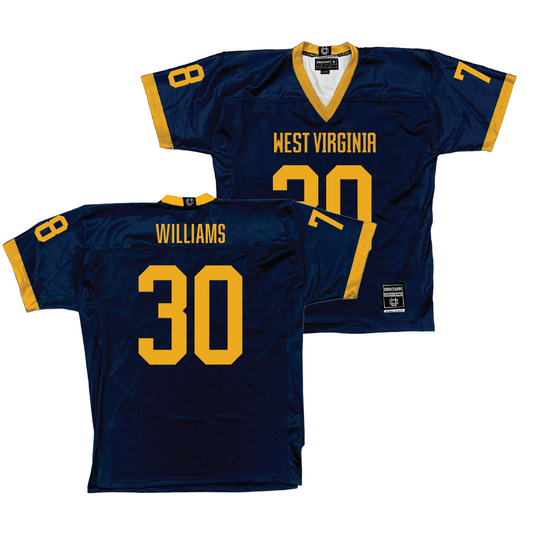 WVU Football Navy Jersey   - Rickey Williams