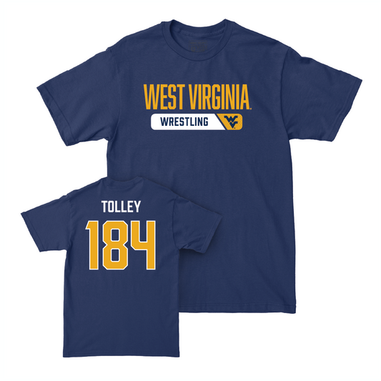 WVU Wrestling Navy Staple Tee  - Cole Tolley