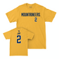 WVU Men's Basketball Gold Mountaineers Tee  - Dylan Jay