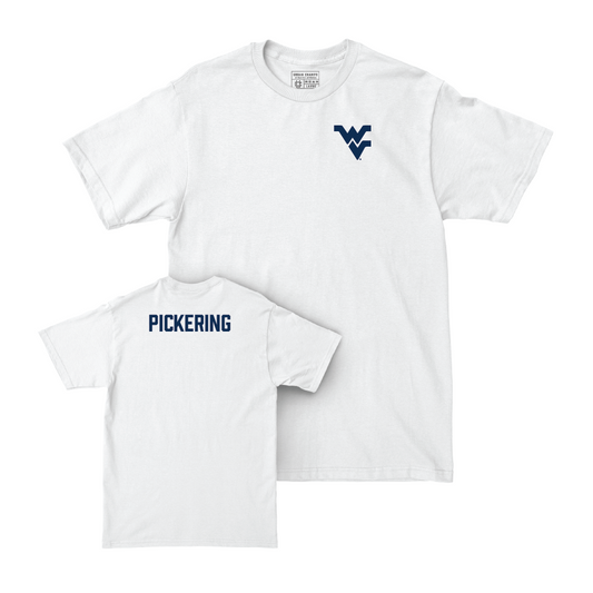 WVU Women's Track & Field White Logo Comfort Colors Tee  - Cate Pickering