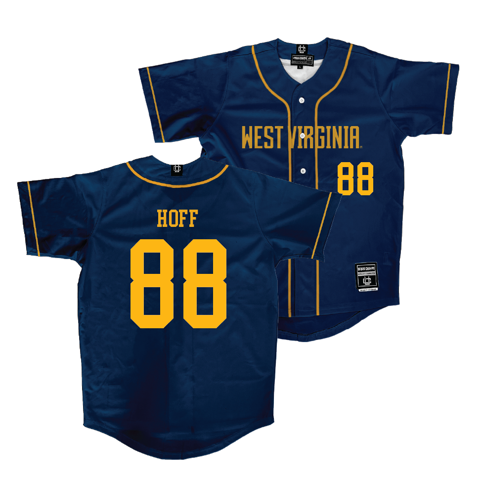 WVU Baseball Navy Jersey   - Bryson Hoff