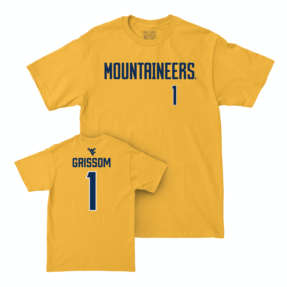 WVU Women's Volleyball Gold Mountaineers Tee   - Tally Grissom