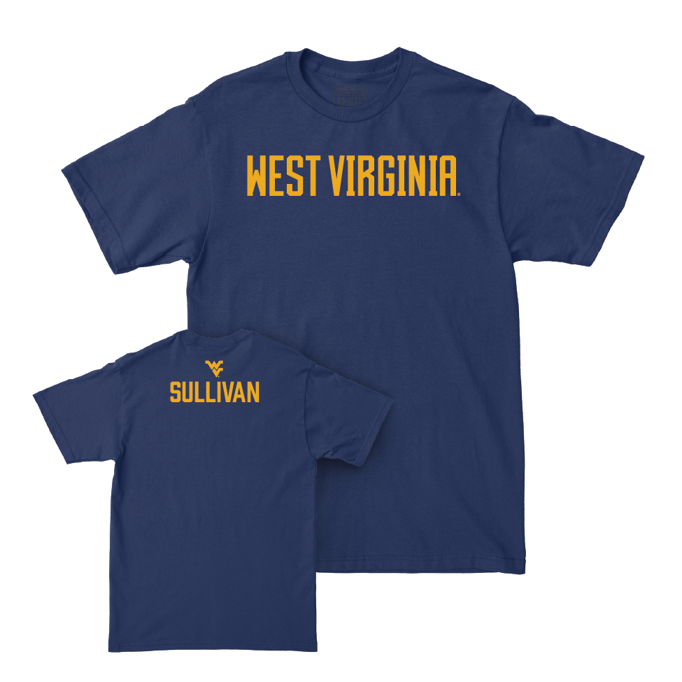 WVU Women's Rowing Navy Wordmark Tee   - Marley Sullivan