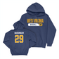 WVU Baseball Navy Staple Hoodie   - Reese Bassinger