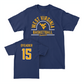 WVU Men's Basketball Navy Arch Tee  - Abraham Oyeadier