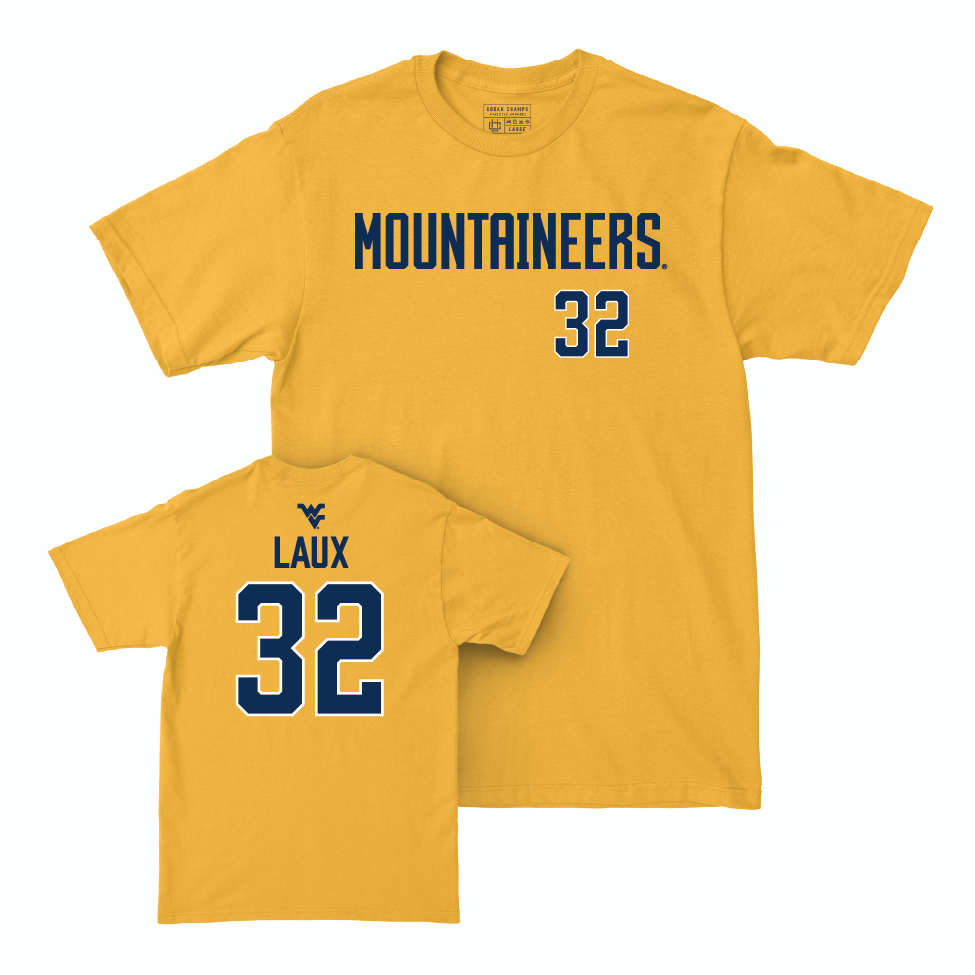 WVU Baseball Gold Mountaineers Tee   - Sammy Laux