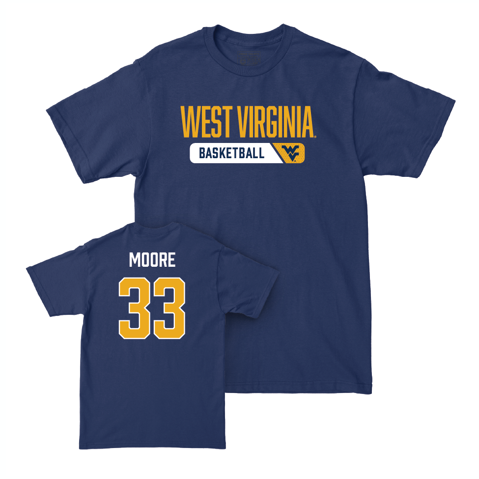 WVU Women's Basketball Navy Staple Tee  - Tirzah Moore