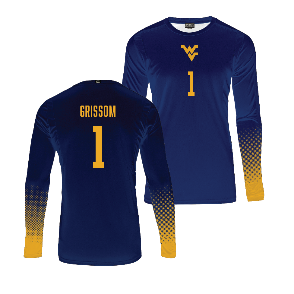 WVU Women's Volleyball Navy Jersey   - Tally Grissom