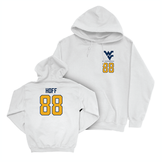 WVU Baseball White Logo Hoodie   - Bryson Hoff