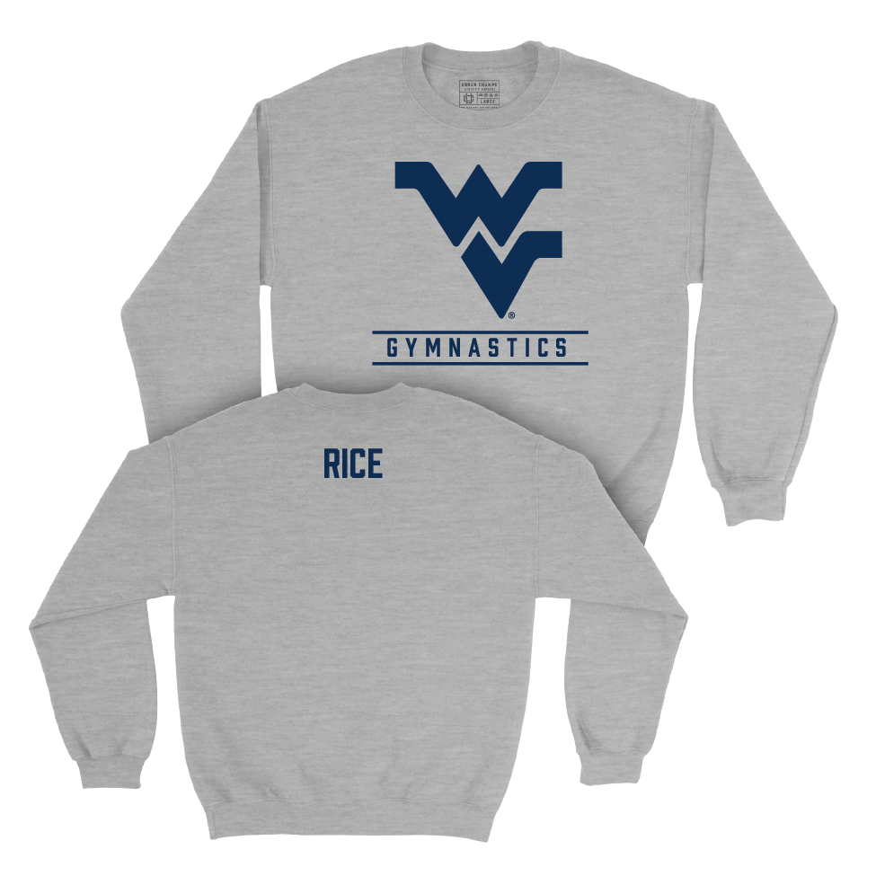 WVU Women's Gymnastics Sport Grey Classic Crew   - Sophia Rice