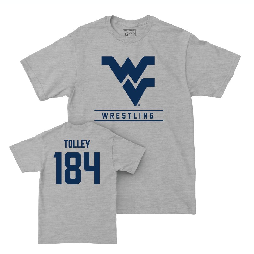 WVU Wrestling Sport Grey Classic Tee  - Cole Tolley